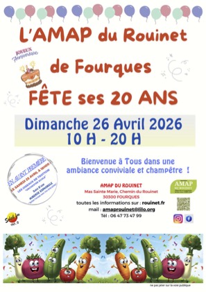 L&rsquo;AMAP fête ses 20 ans